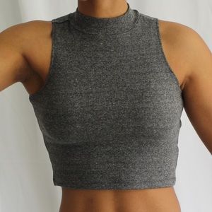 High neck crop top